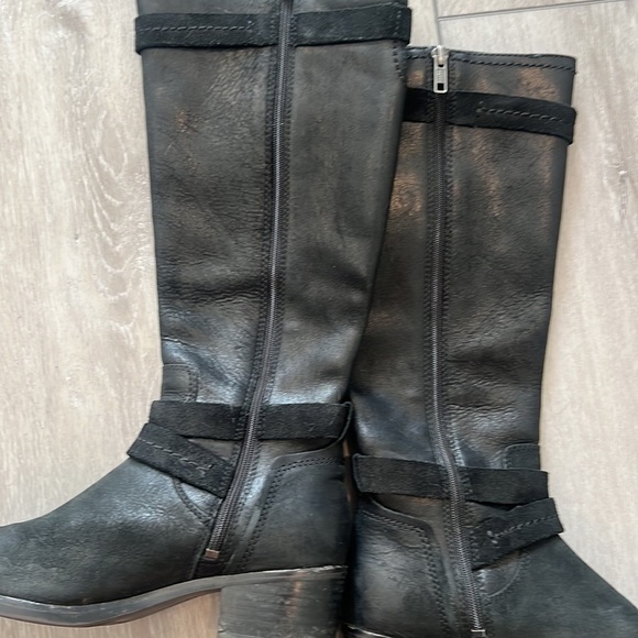Ugg Australia Darcie black leather and suede riding boots size 5.5 - Picture 12 of 16